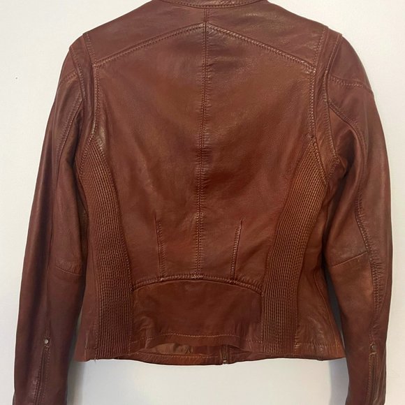 Mauritius Brown Leather Jacket Medium - Picture 2 of 4